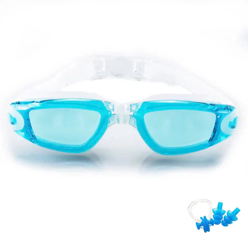Swimming Goggles for Men & Women β Anti-Fog UV Protection, Waterproof, Adjustable Silicone Swim Goggles for Adults & Kids.
