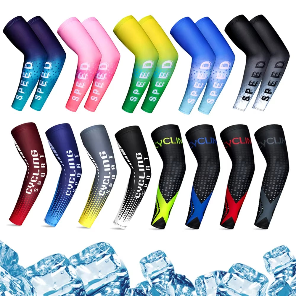 Sports Compression Arm Sleeves with UV Protection for Cycling, Running, Basketball, Football, and Fishing