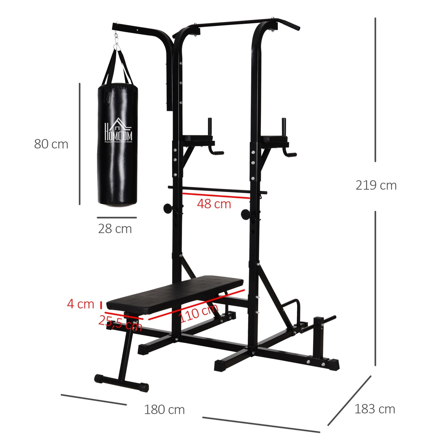 Dip Station and Strength Training Equipment