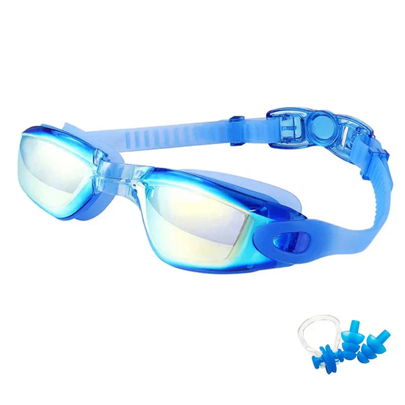 Swimming Goggles for Men & Women β Anti-Fog UV Protection, Waterproof, Adjustable Silicone Swim Goggles for Adults & Kids.