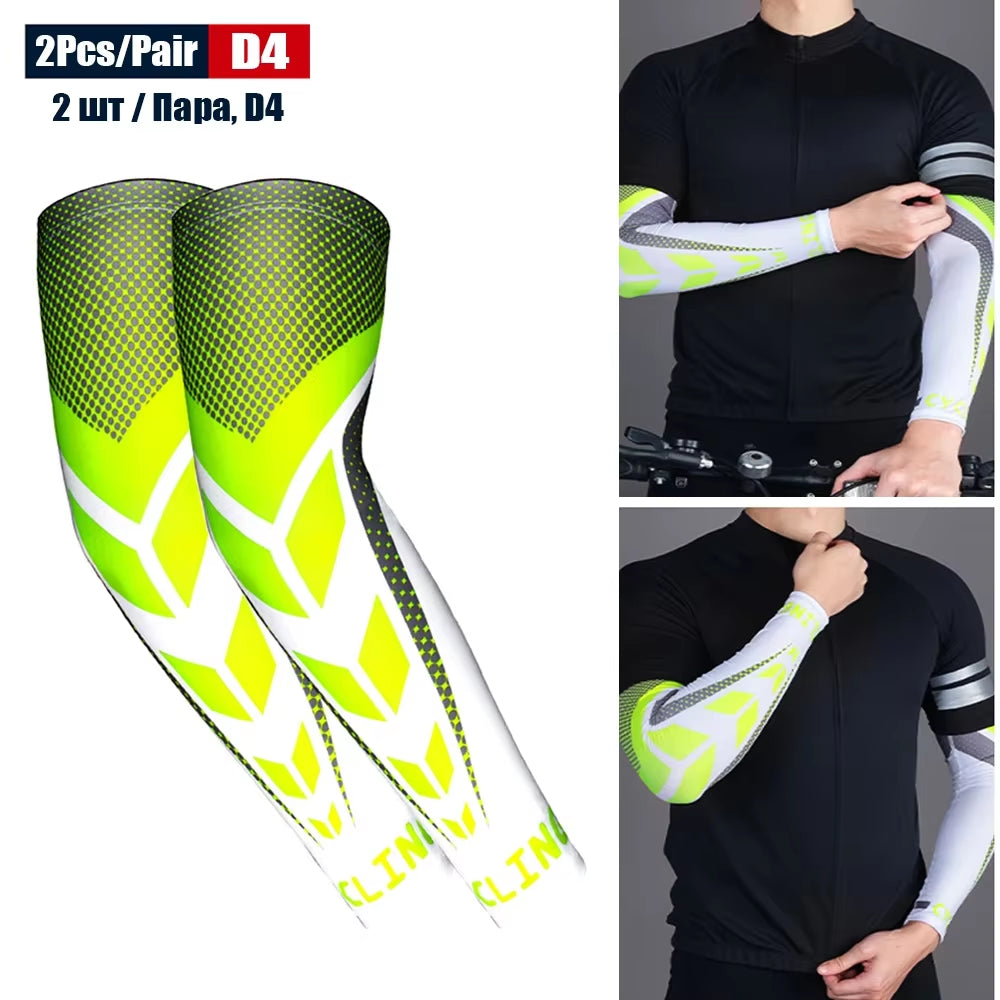 Sports Compression Arm Sleeves with UV Protection for Cycling, Running, Basketball, Football, and Fishing