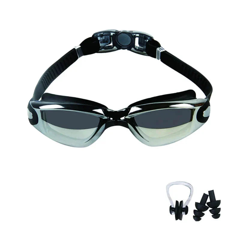 Swimming Goggles for Men & Women β Anti-Fog UV Protection, Waterproof, Adjustable Silicone Swim Goggles for Adults & Kids.