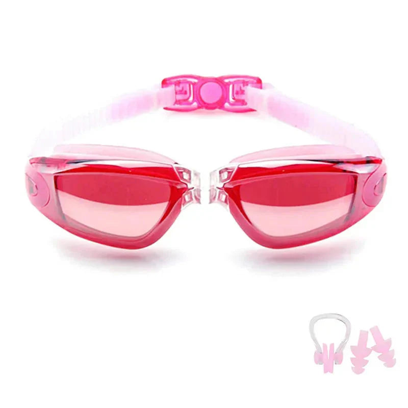 Swimming Goggles for Men & Women β Anti-Fog UV Protection, Waterproof, Adjustable Silicone Swim Goggles for Adults & Kids.