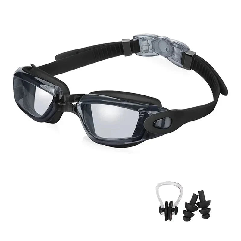 Swimming Goggles for Men & Women β Anti-Fog UV Protection, Waterproof, Adjustable Silicone Swim Goggles for Adults & Kids.