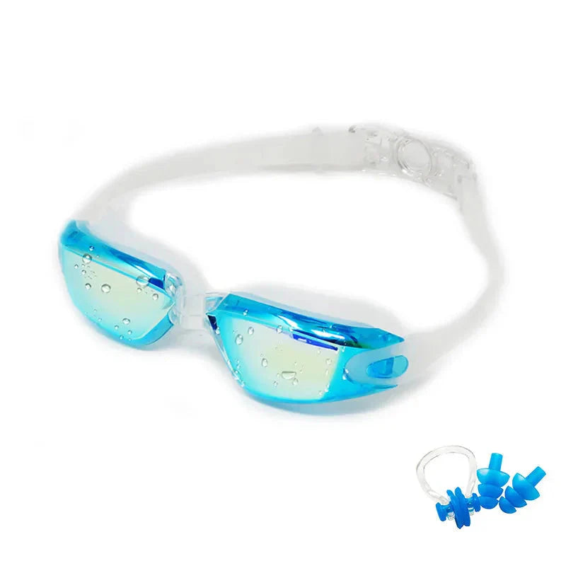 Swimming Goggles for Men & Women β Anti-Fog UV Protection, Waterproof, Adjustable Silicone Swim Goggles for Adults & Kids.