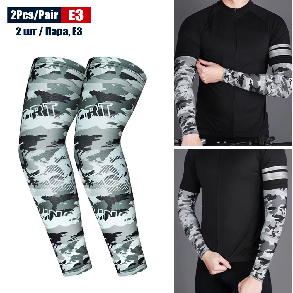 Sports Compression Arm Sleeves with UV Protection for Cycling, Running, Basketball, Football, and Fishing