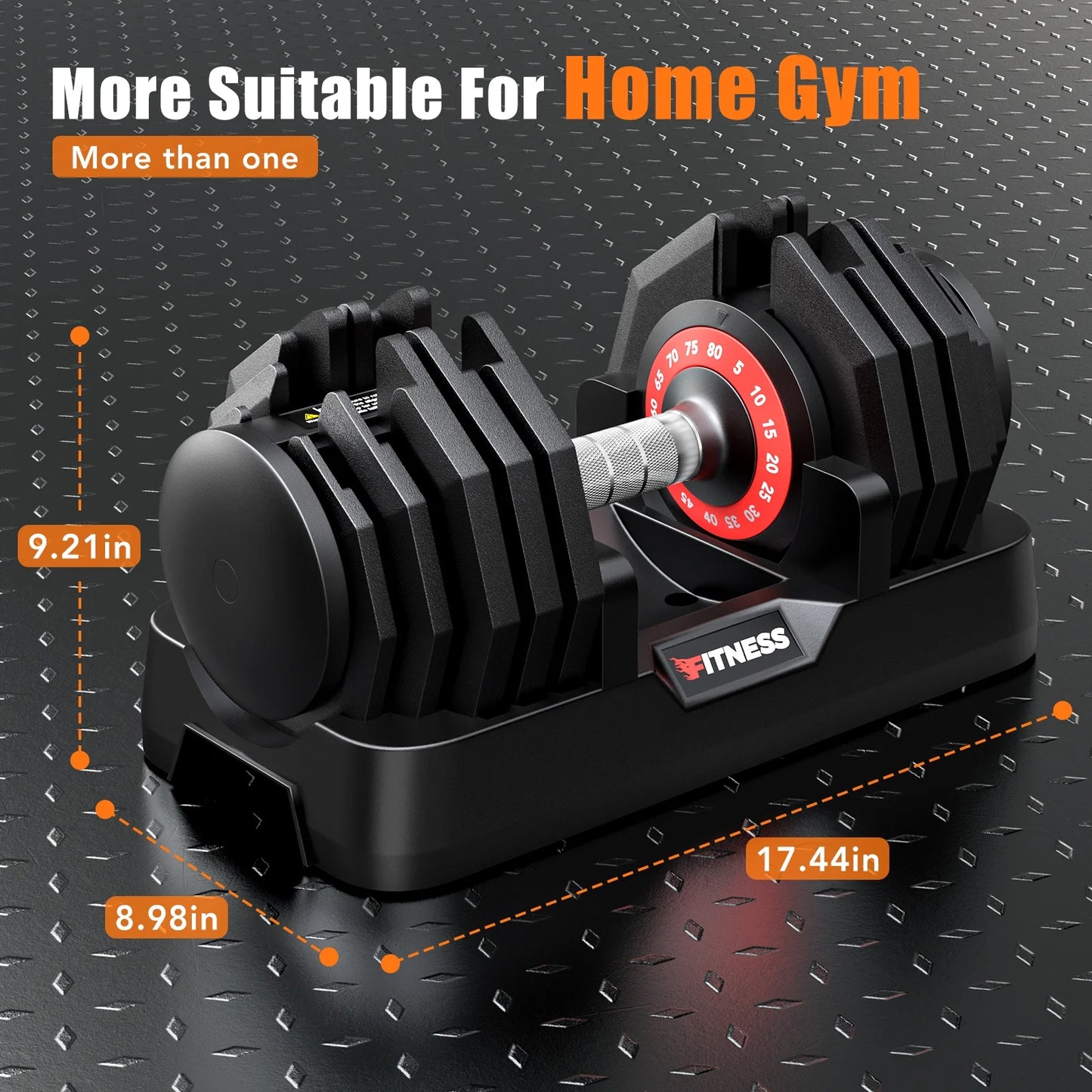 160Lb(80Lbs*2) Adjustable Dumbbells Set,16 in 1 Quick-Select 5-80Lbs Weight Adjustable Dumbbells for Full Body Home Workout.