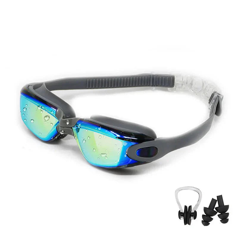 Swimming Goggles for Men & Women β Anti-Fog UV Protection, Waterproof, Adjustable Silicone Swim Goggles for Adults & Kids.