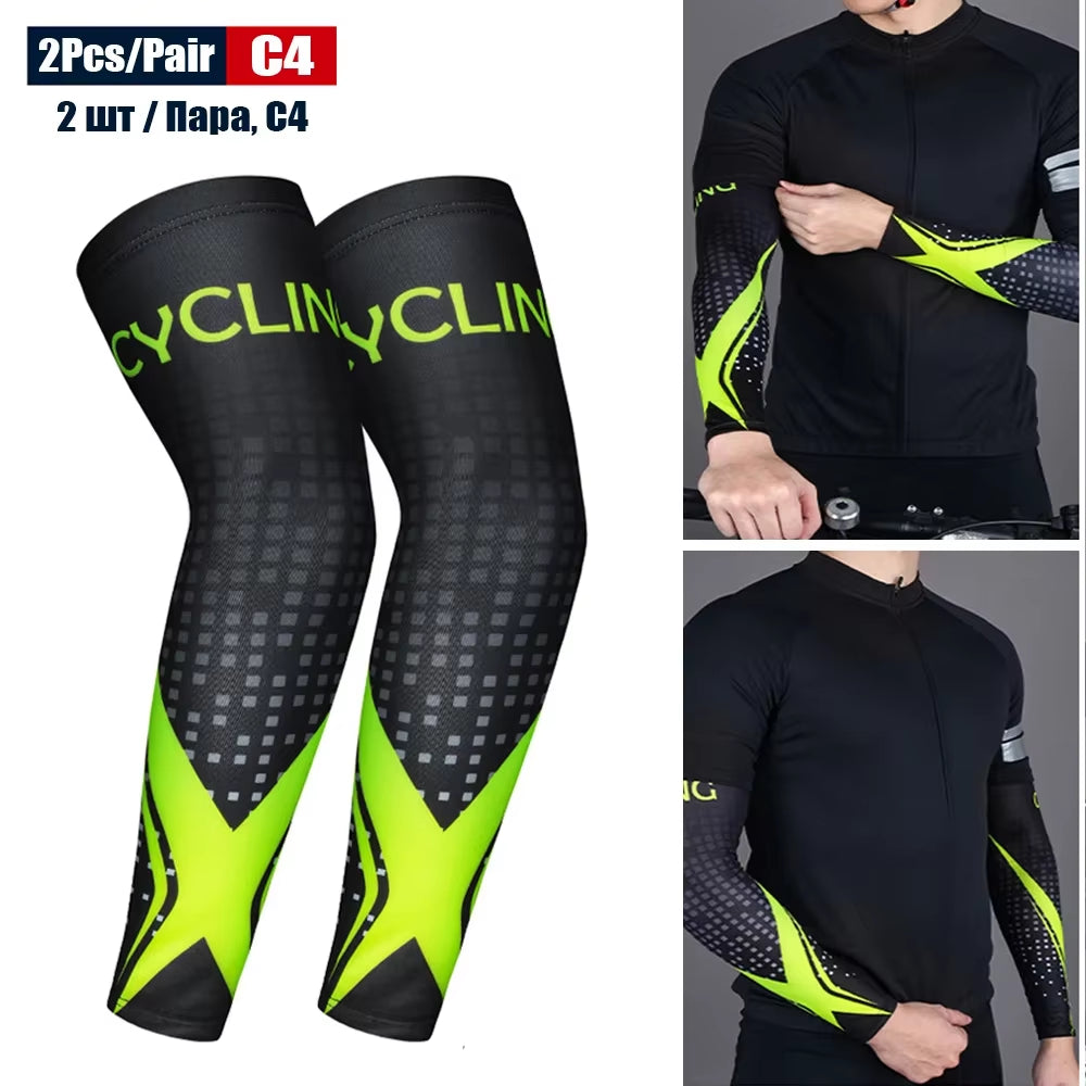 Sports Compression Arm Sleeves with UV Protection for Cycling, Running, Basketball, Football, and Fishing