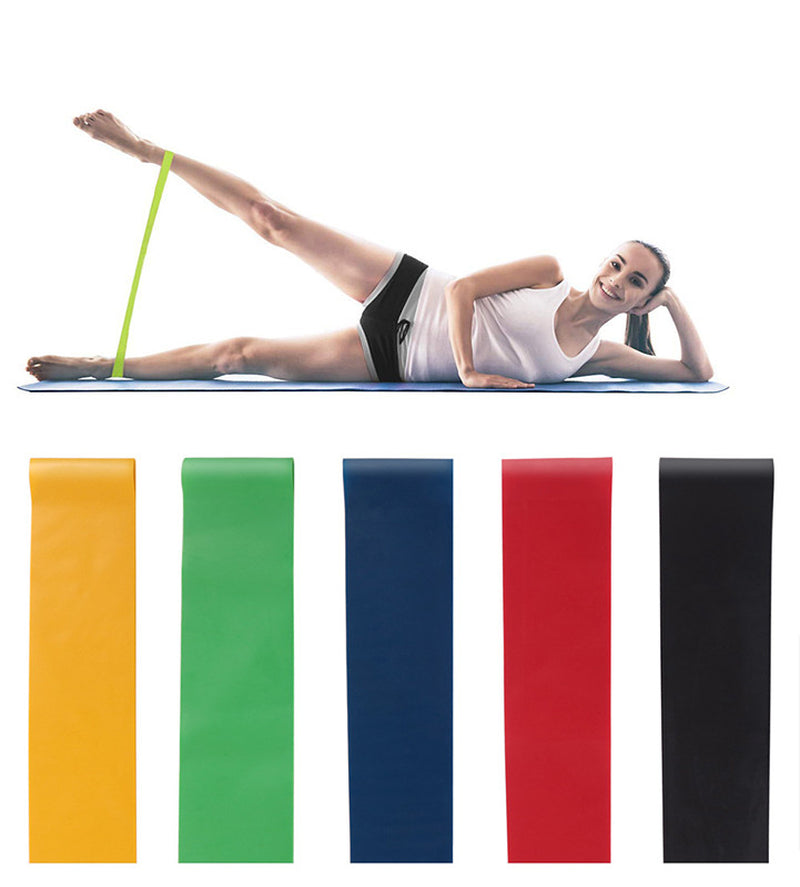 5-Level Resistance Rubber Yoga Training Bands.