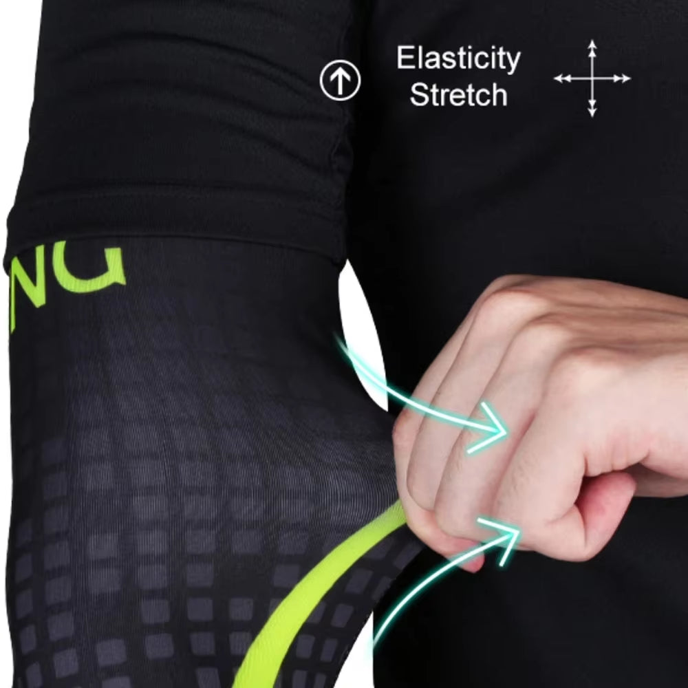 Sports Compression Arm Sleeves with UV Protection for Cycling, Running, Basketball, Football, and Fishing