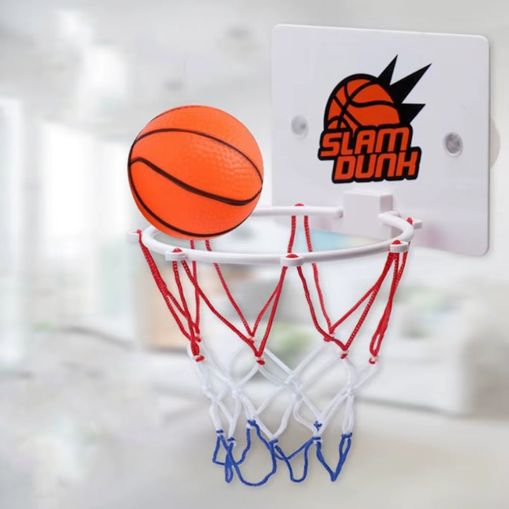 1Pc Ball Mini Basketball Hoop Kit Indoor Sports Home Plastic Mini Basketball Game Set for Kids Funny Game Fitness