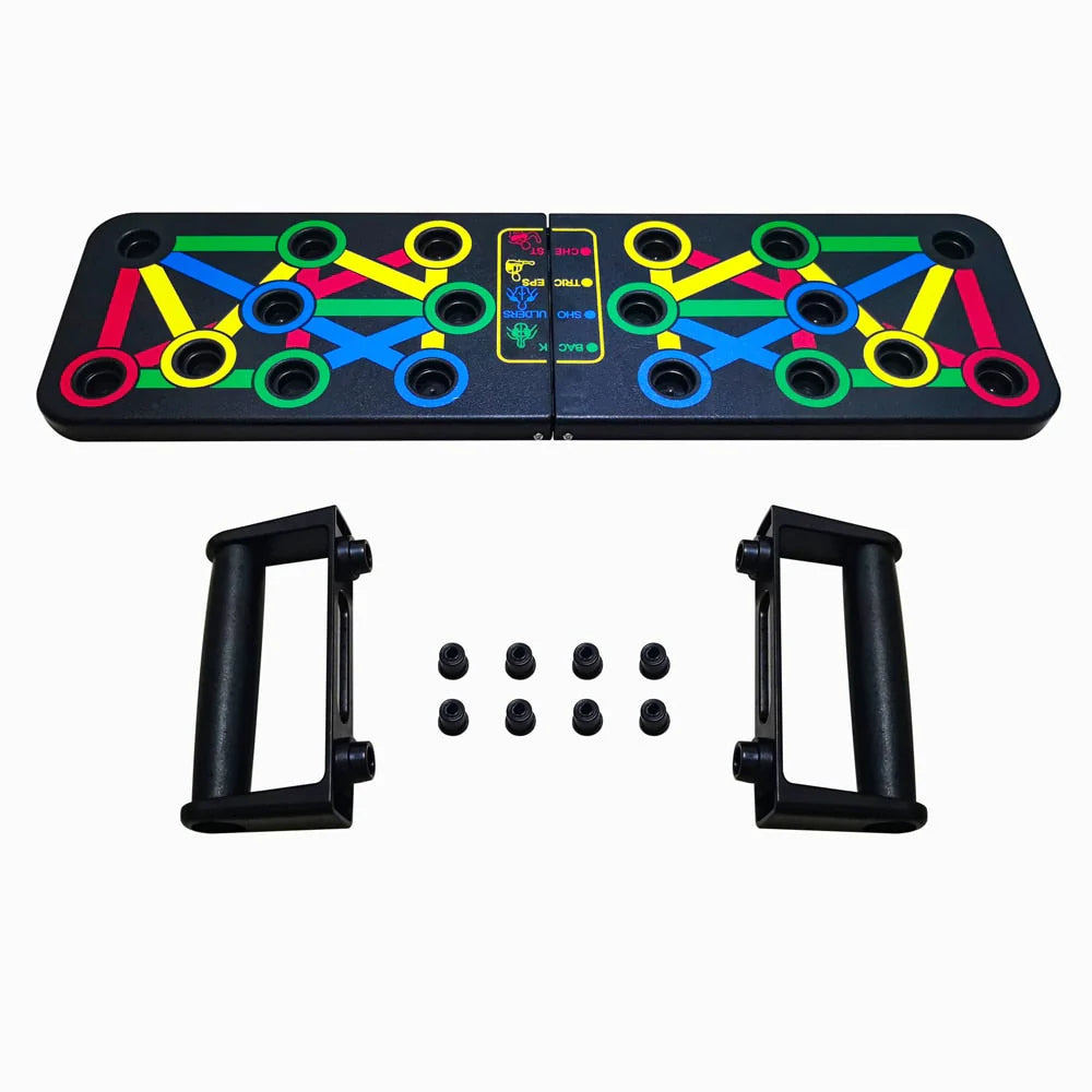 14 in 1 Push-Up Rack Board Push-Up Stand Training Workout Gym Equipment for ABS Abdominal Muscle Building.