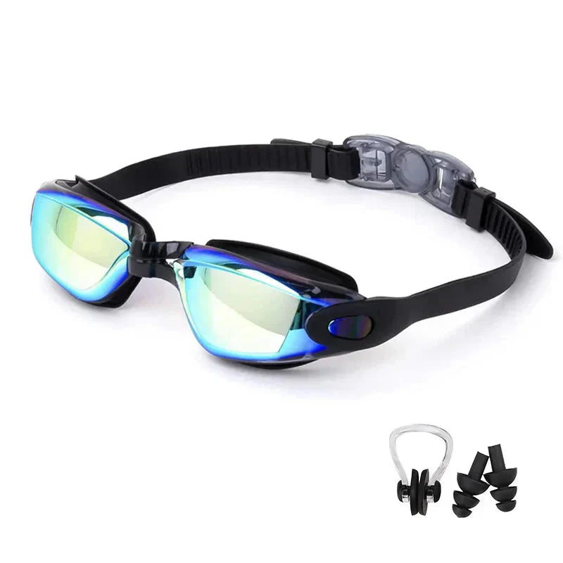 Swimming Goggles for Men & Women β Anti-Fog UV Protection, Waterproof, Adjustable Silicone Swim Goggles for Adults & Kids.