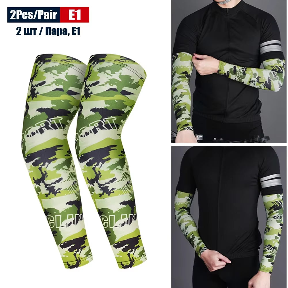 Sports Compression Arm Sleeves with UV Protection for Cycling, Running, Basketball, Football, and Fishing