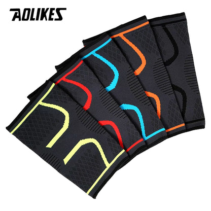 Fitness Compression Knee Sleeve - Elastic Nylon Support Brace for Running, Cycling, and Basketball