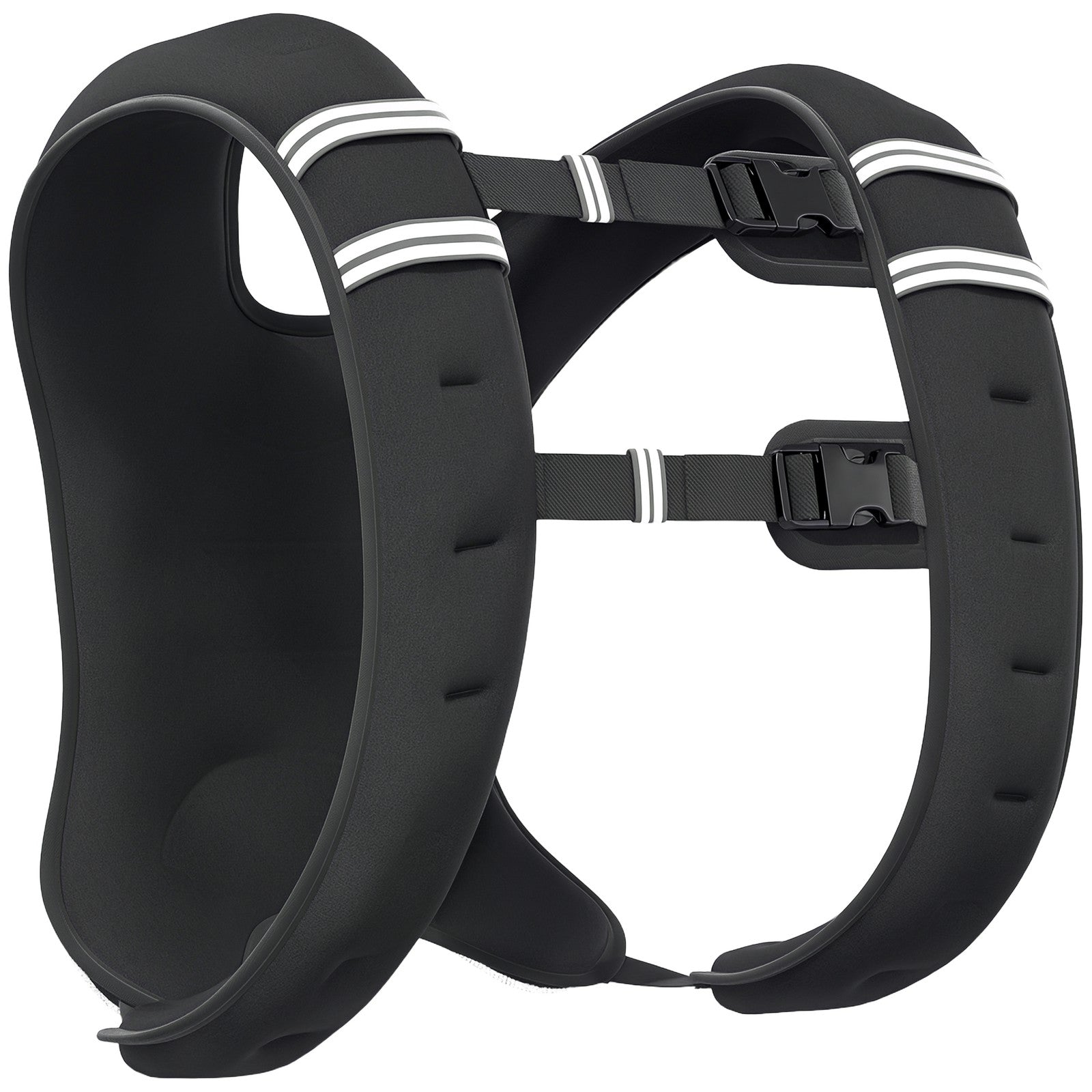 Adjustable 5 kg Weight Vest in Black Oxford Fabric