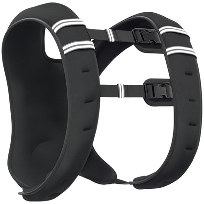 Adjustable 5 kg Weight Vest in Black Oxford Fabric