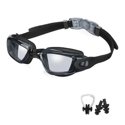 Swimming Goggles for Men & Women – Anti-Fog UV Protection, Waterproof, Adjustable Silicone Swim Goggles for Adults & Kids.