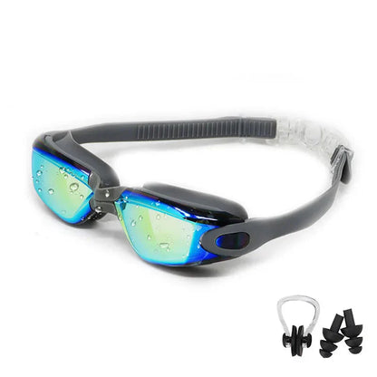 Swimming Goggles for Men & Women – Anti-Fog UV Protection, Waterproof, Adjustable Silicone Swim Goggles for Adults & Kids.