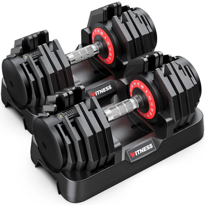 160Lb(80Lbs*2) Adjustable Dumbbells Set,16 in 1 Quick-Select 5-80Lbs Weight Adjustable Dumbbells for Full Body Home Workout.